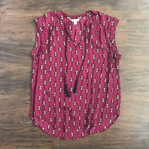 Lucky brand boho sleeveless blouse